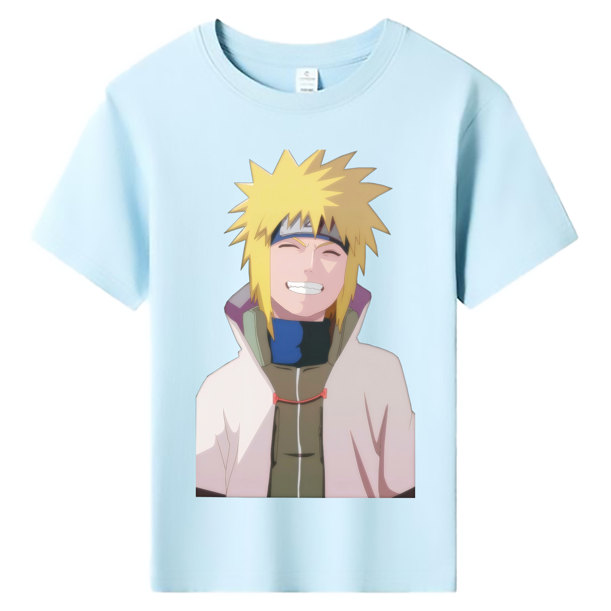 （画像用） NARUTO -ナルト- 波風 ミナト Namikaze Minato 綿100％キッズTシャツ（フロントプリント）